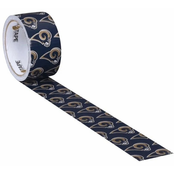 RARE New 2012 SEALED Los Angeles Rams NFL Blue/White/Gold Duck Tape one roll - Picture 2 of 6